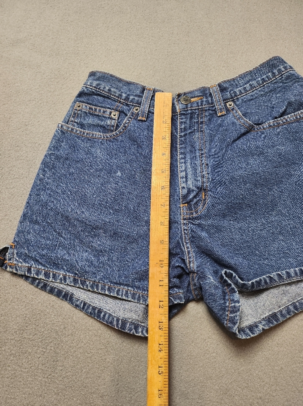 Vintage Club Monaco Dark Blue Denim Jean Shorts - Picture 10 of 10